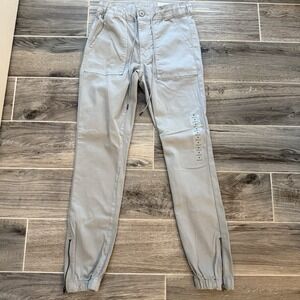 American Eagle Jogger Pants size 4 Womens Super stretch Joggers Jegging Grey